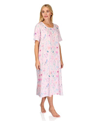 La Marquise Womens 'Watercolours' 43" & 50" Short Sleeve Nightie