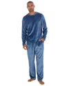 Cargo Bay Mens Polished Fleece Plain Pyjama Set