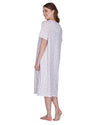 La Marquise Womens Flower Leaf Jersey Short Sleeve Nightie