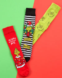6 Pairs Grinch Christmas Socks