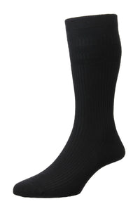 HJ Hall Mens Cotton Extra-Wide Softop Socks - 1 Pair