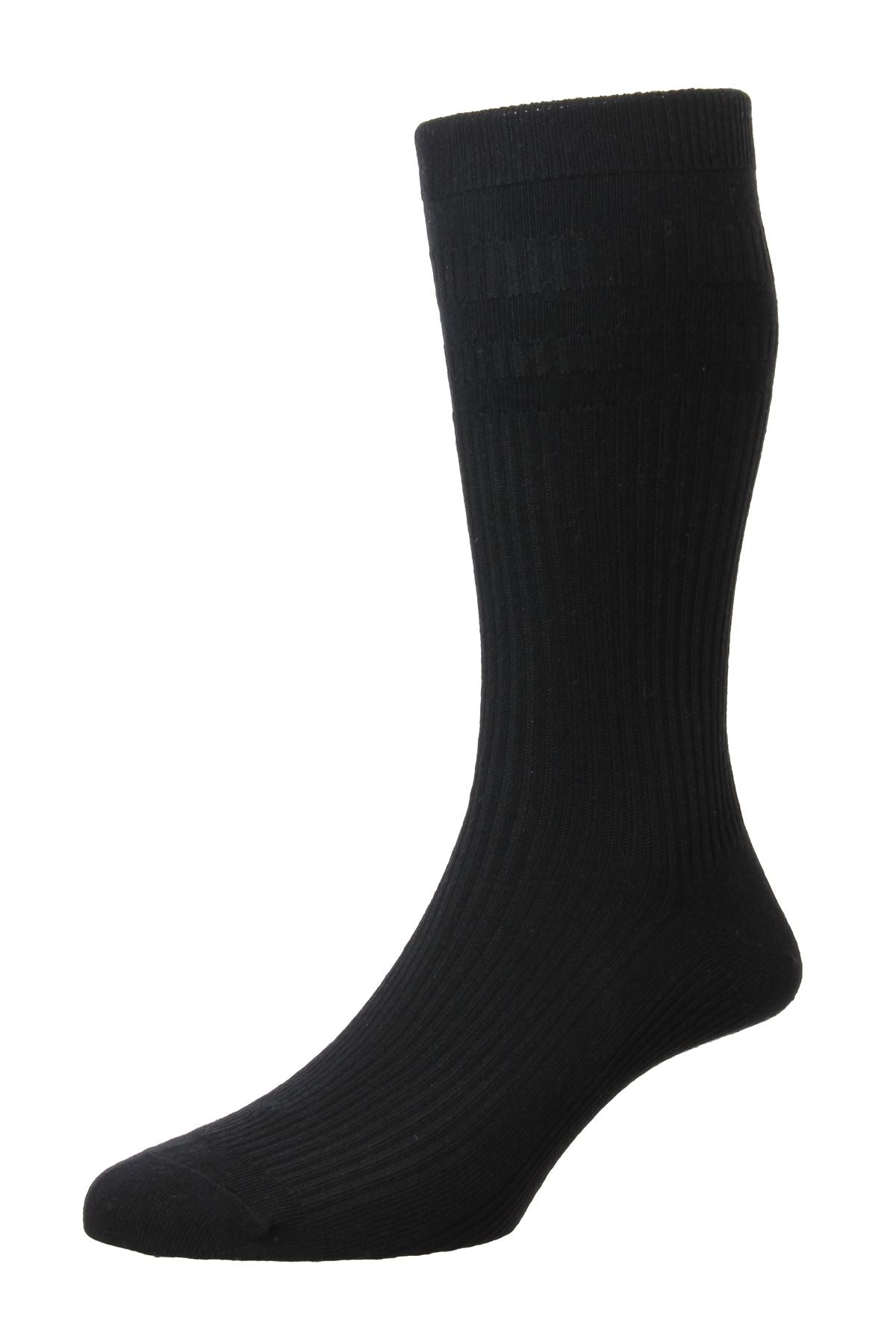 HJ Hall Mens Cotton Extra-Wide Softop Socks - 1 Pair