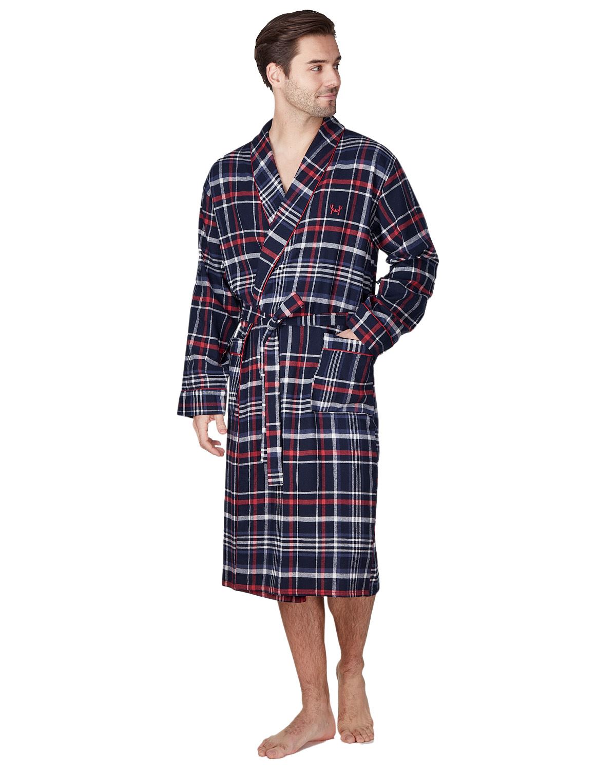 Haigman Mens Brushed Cotton Dressing Gown – Slumber Hut