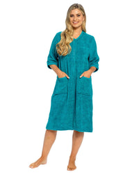 Slumber Hut Womens Zip Up Towelling Dressing Gown
