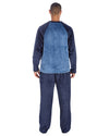 Cargo Bay Mens Polished Fleece Plain Pyjama Set
