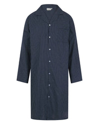 Walker Reid Mens Check 42" Button Down Nightshirt
