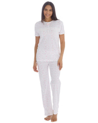 Cottonique Womens Cotton Floral Pyjama Set