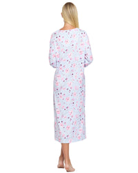 La Marquise Womens 'Floral Reflections' Long Sleeve Nightie