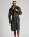 Loungeable Mens Shawl Collar Fleece Dressing Gown