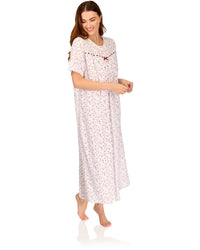 La Marquise Womens 'Velvet Rose' Short Sleeve Nightie