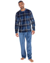 Cargo Bay Mens Polished Fleece Check Pyjamas