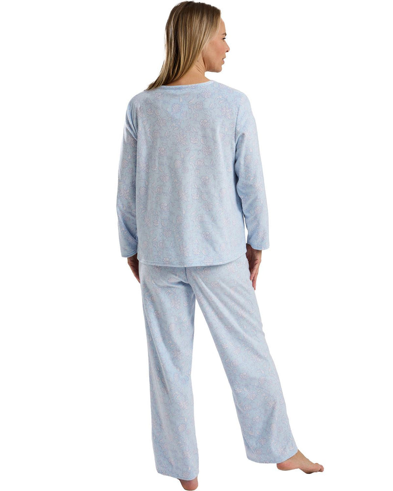 Marlon Womens Delicate Floral Fleece Pyjamas