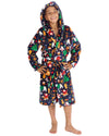 Huggable Kids Christmas Hooded Dressing Gown