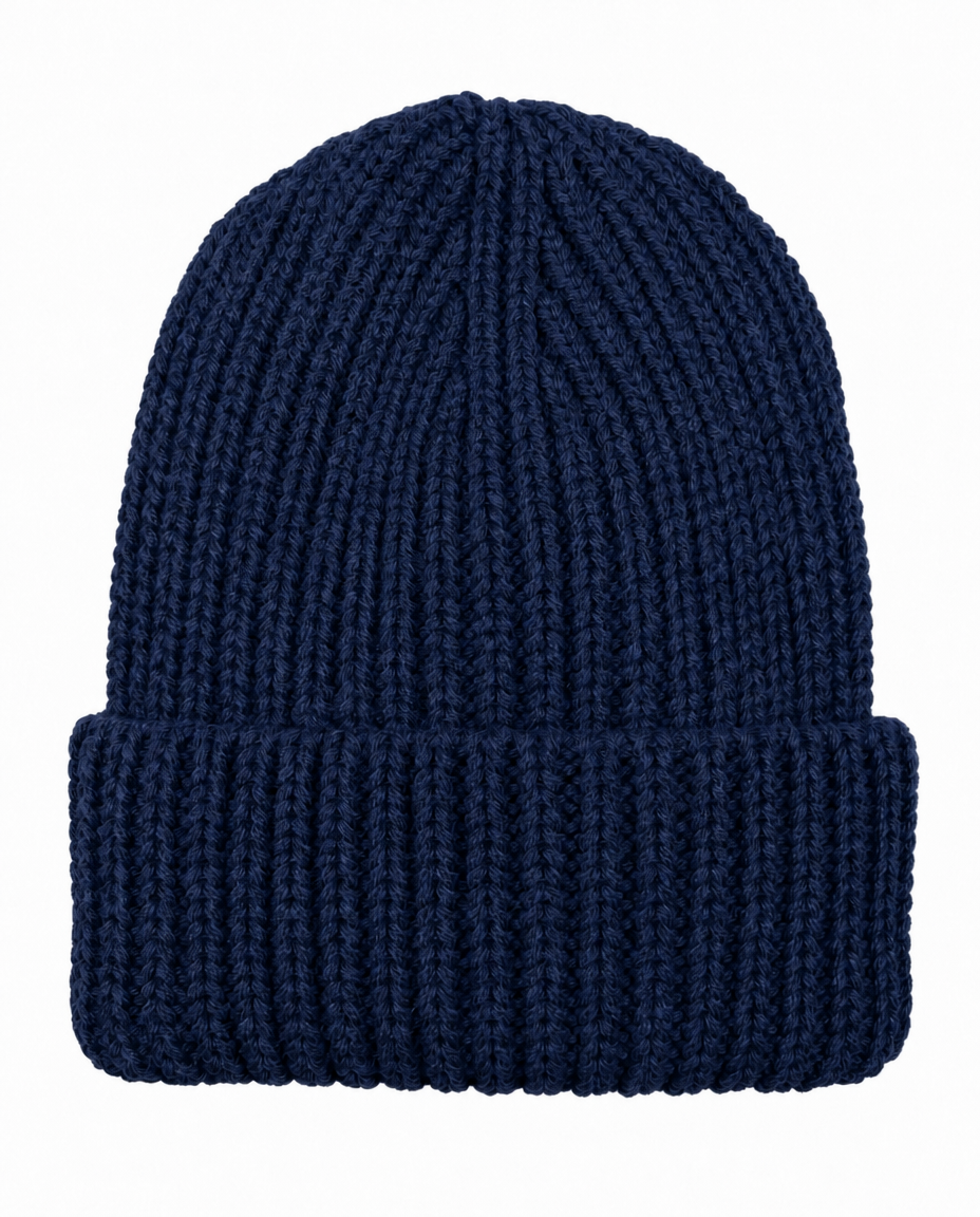 Pro Climate Mens Turn Up Chunky Knit Beanie Hat