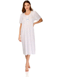 La Marquise Womens 'Vintage Blossoms' Short Sleeve Nightie