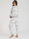 Loungeable Womens Grey Penguin Fleece Pyjamas
