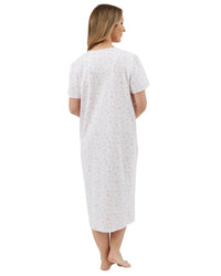 Marlon Womens Harvest Floral 45" Short Sleeve Nightie