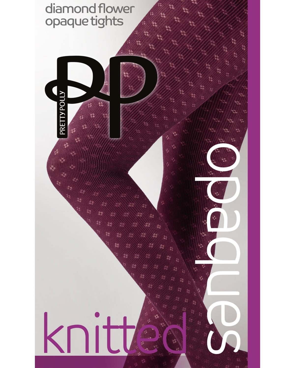 Pretty Polly Womens Small Diamond Flower Knitted Tights