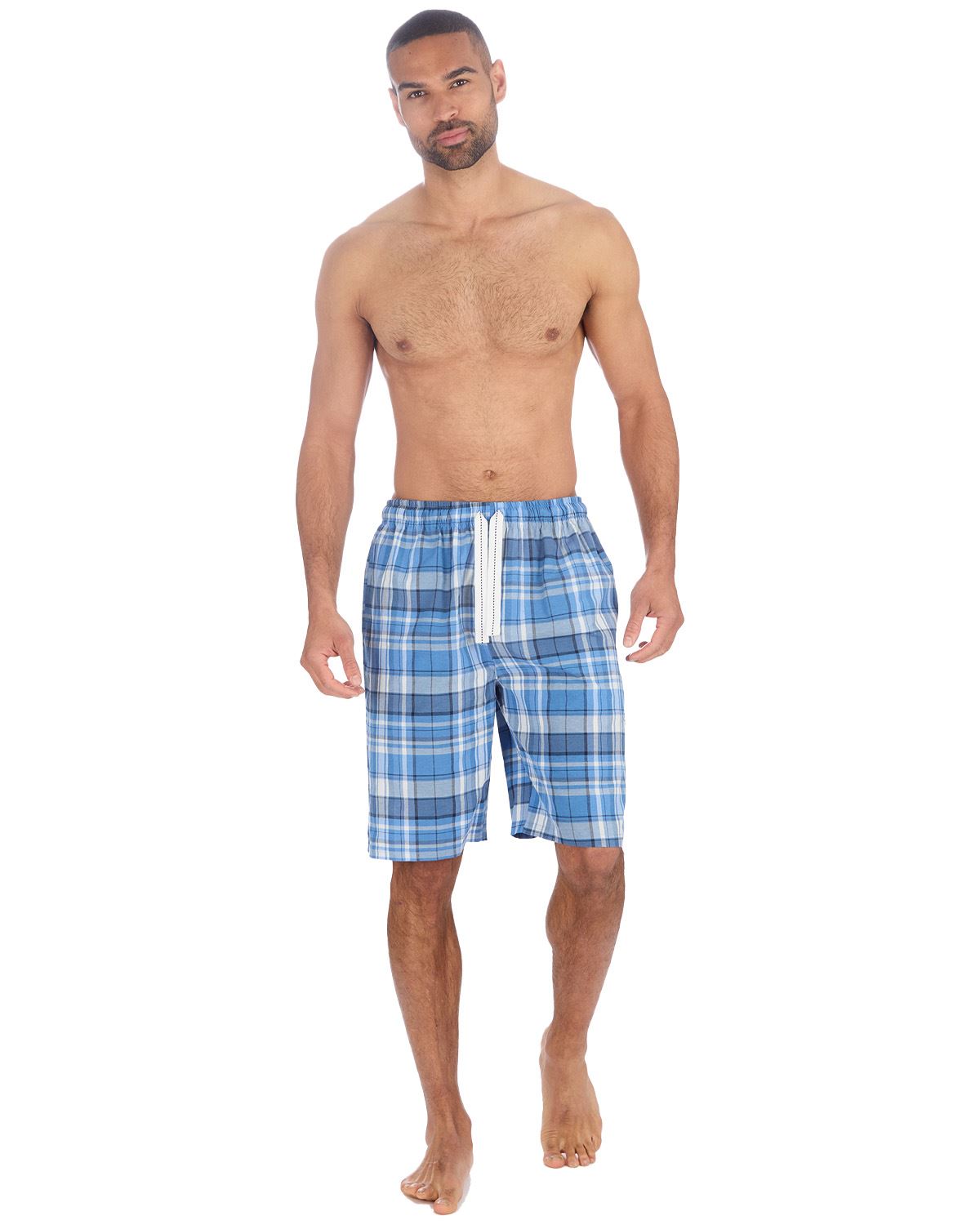 Cargo Bay Mens Check Lounge Shorts