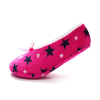 Womens Sherpa Lined Footie Slippers