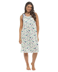 Slumber Hut Womens Sleeveless Floral Nightie