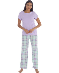 Forever Dreaming Womens Short Sleeve Tee & Long Cotton Pyjamas