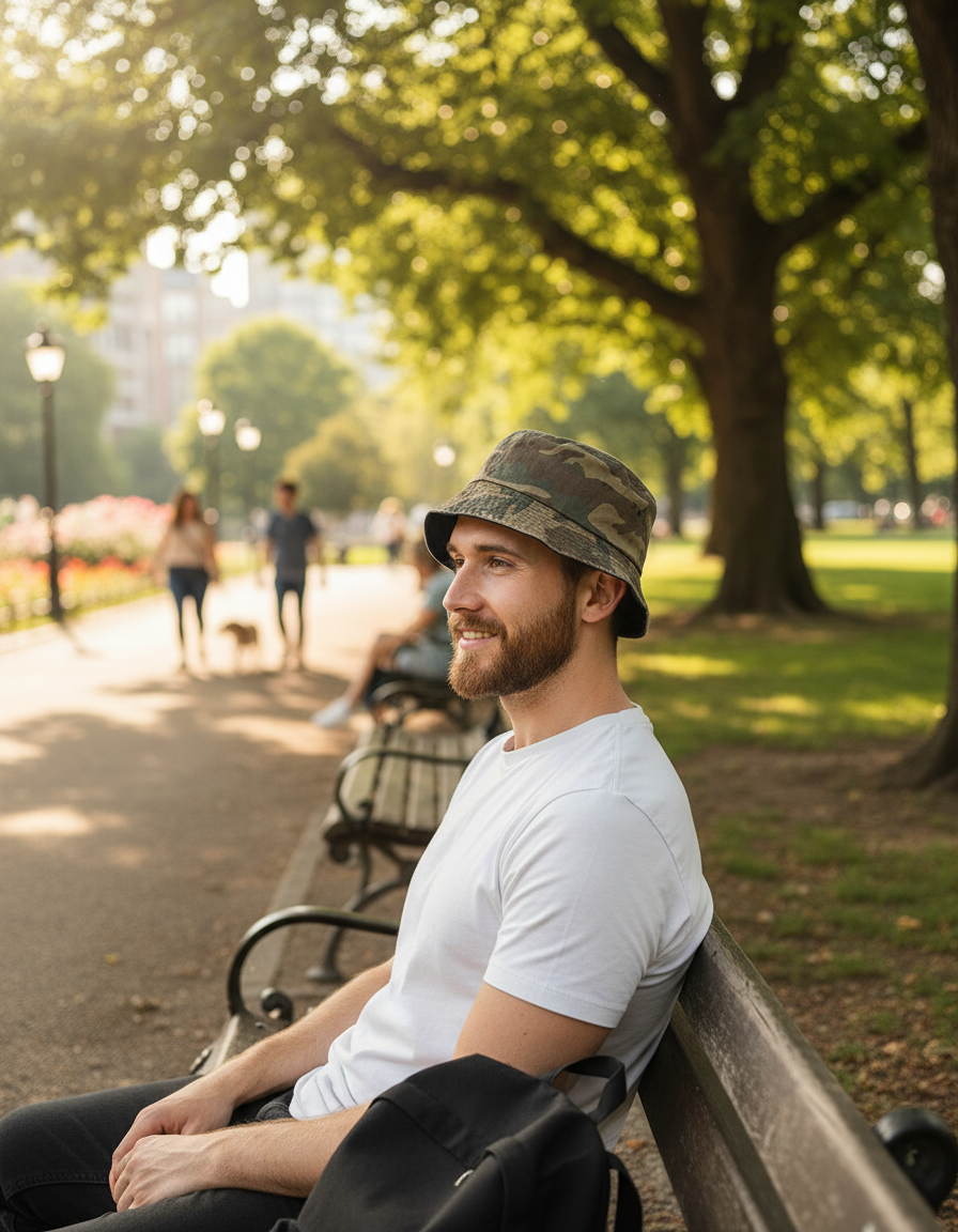Mens Cotton Bucket Hat