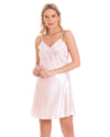 Lady Olga Womens Satin Chemise Nightie
