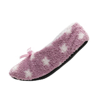 Womens Sherpa Lined Footie Slippers