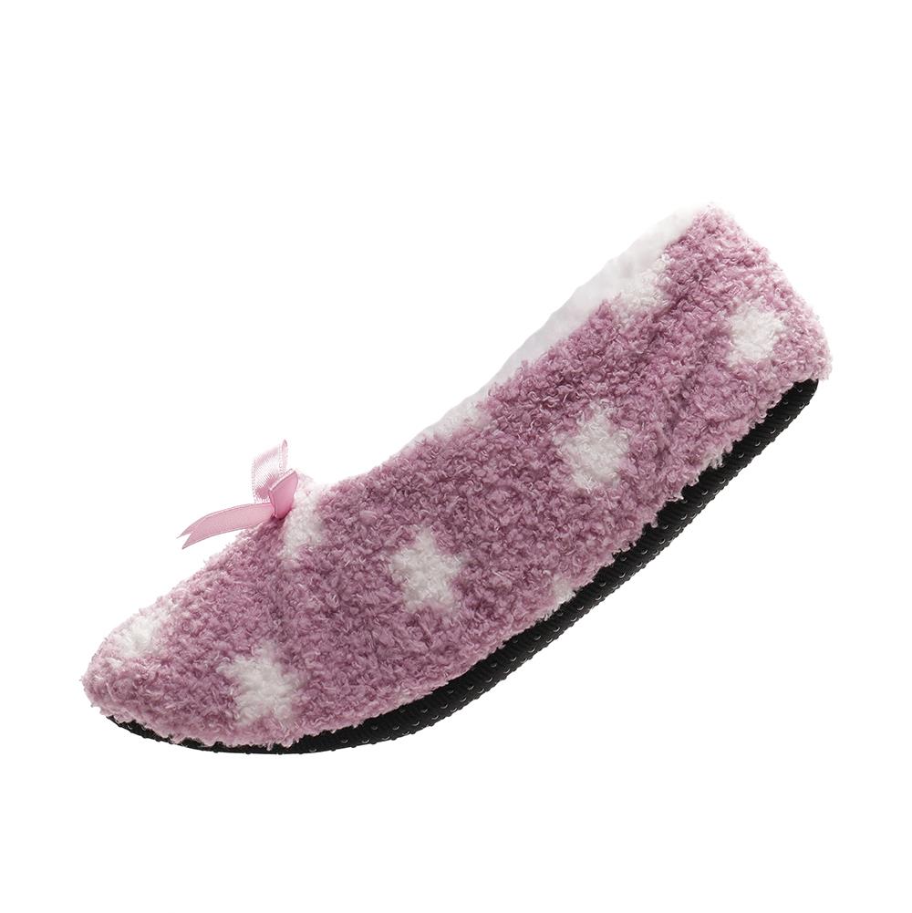 Womens Sherpa Lined Footie Slippers