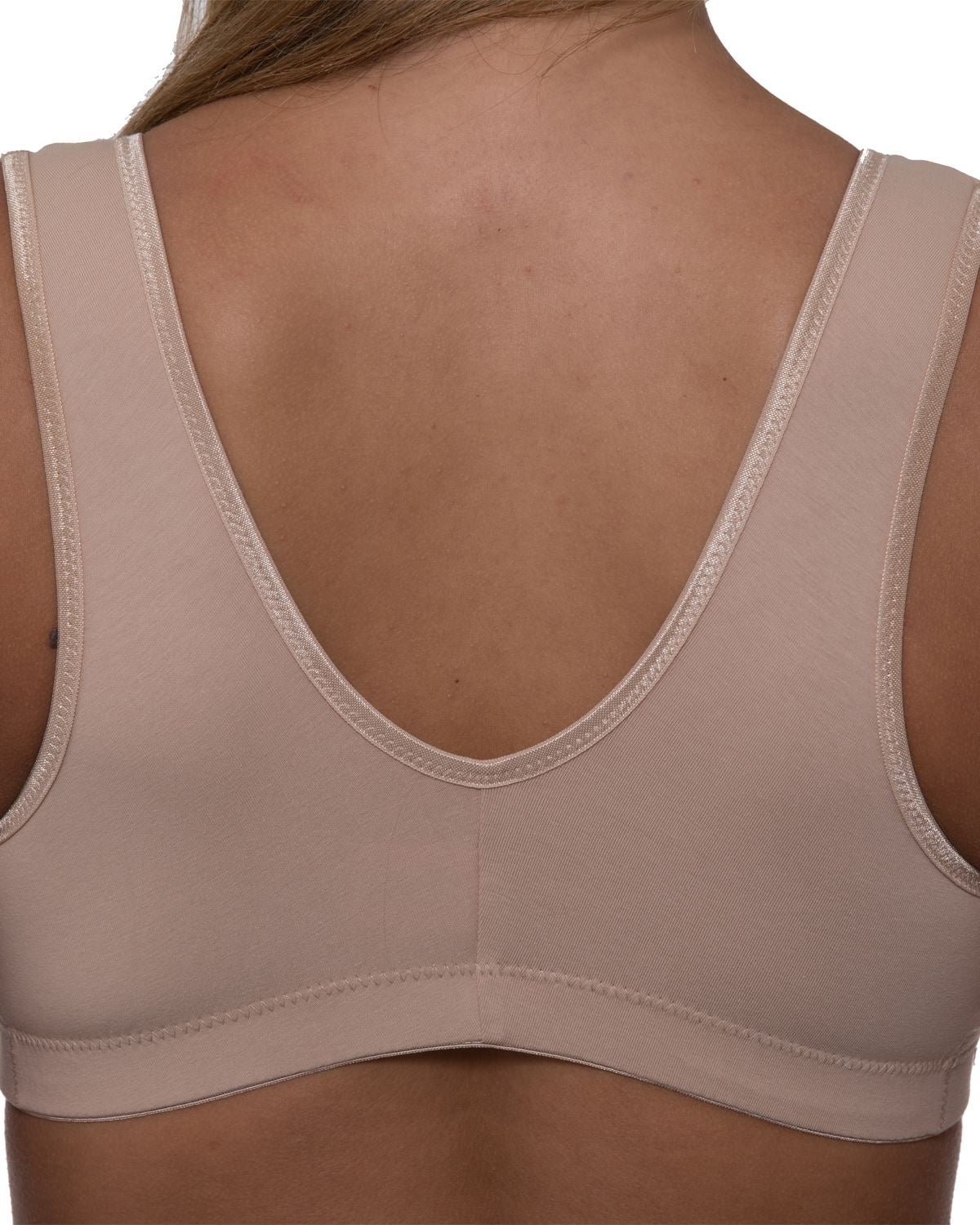 Gemm Womens Cotton Front Fastening Mastectomy Bra