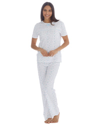Cottonique Womens Cotton Floral Pyjama Set