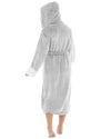 Womens Snowtip Fleece Sherpa Trim Dressing Gown