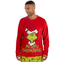 The Grinch Mens Christmas Fleece Pyjamas