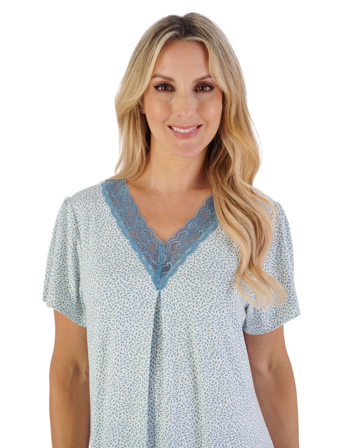 Gaspé Womens 40" Supersoft Short Sleeve Nightdress