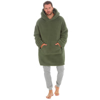 Huggable Mens Borg Fleece Oversized Hoodie