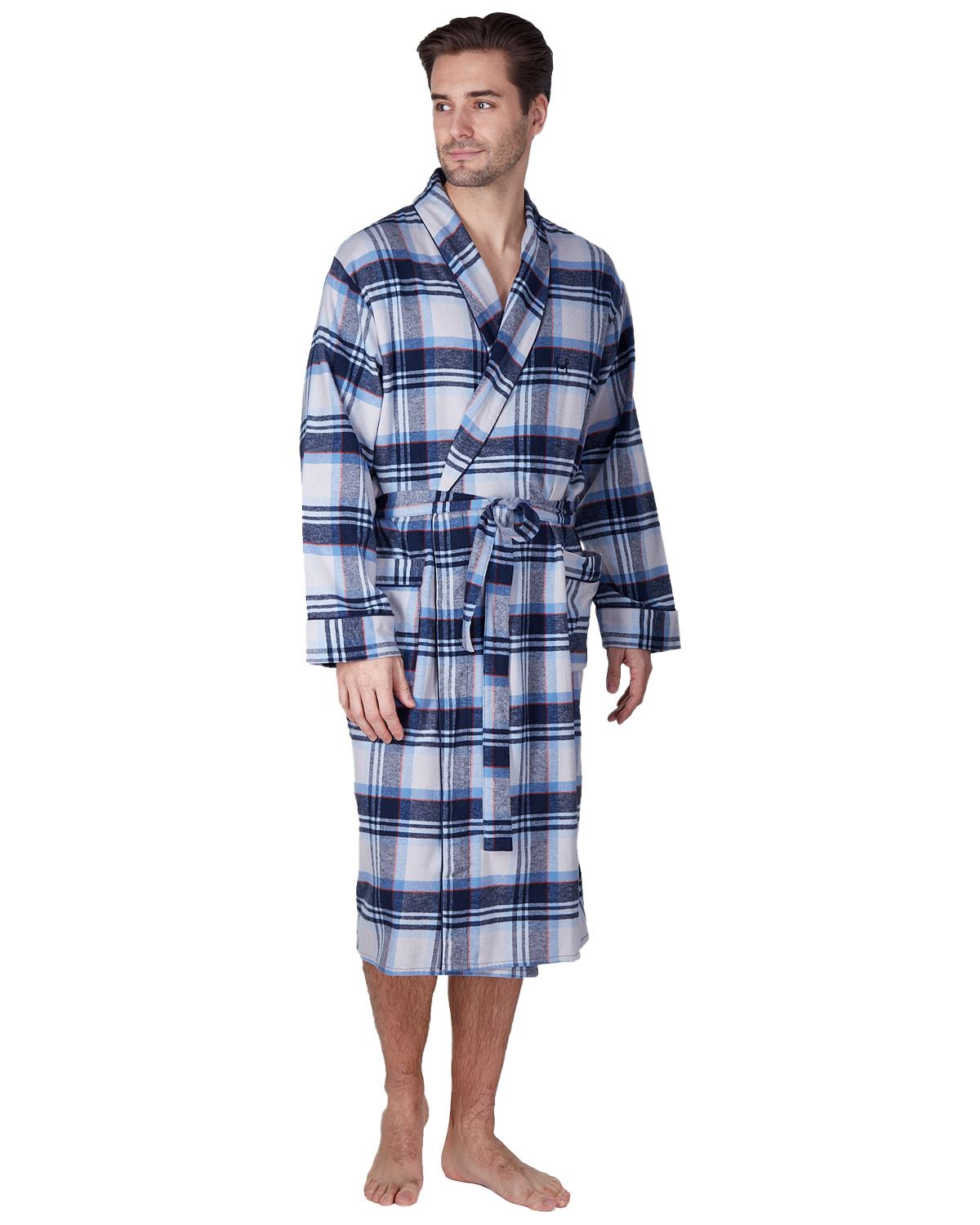Haigman Mens Brushed Cotton Dressing Gown
