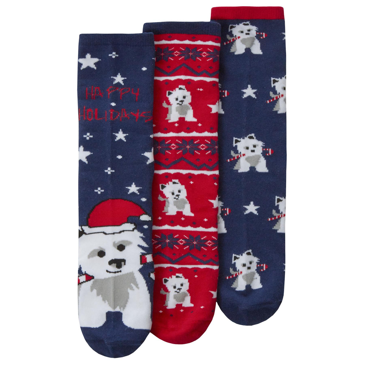 6 Pairs Family Christmas Cotton Rich Socks