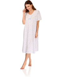 La Marquise Womens 'Vintage Blossoms' Short Sleeve Nightie