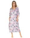 La Marquise Womans Silkyknit Floral Garden Kaftan