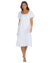 Cottonique Womens Jersey Cotton Short Sleeve Nightie