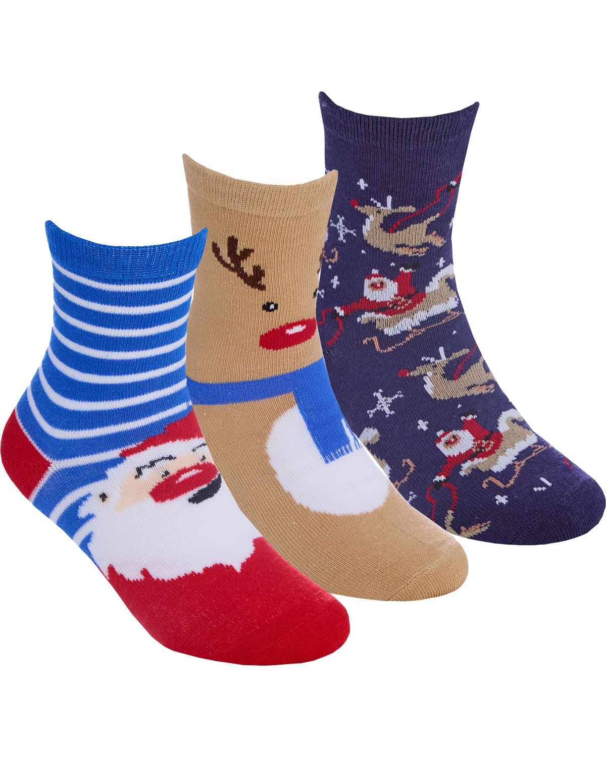 6 Pack Family Christmas Socks