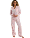 Indigo Sky Ladies Plush Fleece Fleur Geo Pyjamas