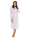 Womens Long Sleeve Woven Poplin Nightie