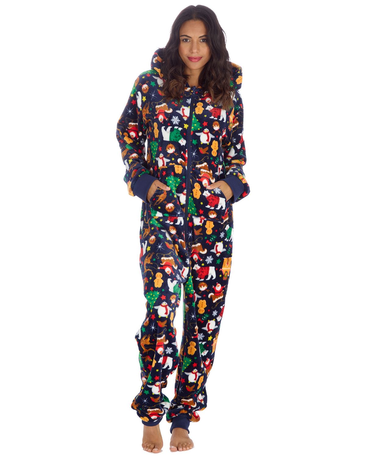 Huggable Matching Family Fleece Christmas Onesies