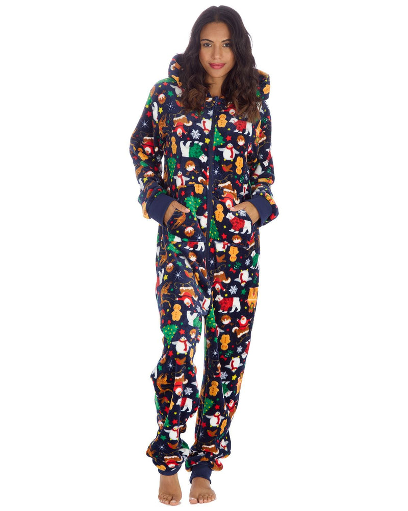 Huggable Matching Family Fleece Christmas Onesies