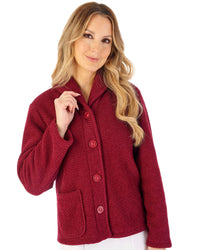 Slenderella Womens Soft Waffle 24" Button Through Bedjacket
