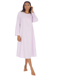 Countess Christie Womens Micro Fleece Long Sleeve Nightie