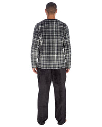Cargo Bay Mens Polished Fleece Check Pyjamas