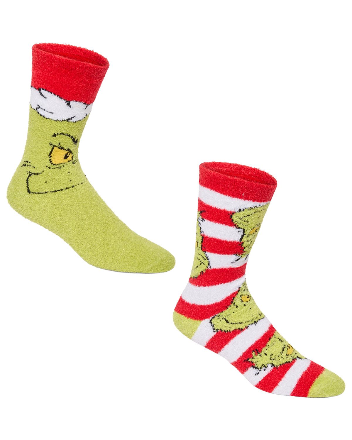2 Pairs Family Grinch Cosy Socks
